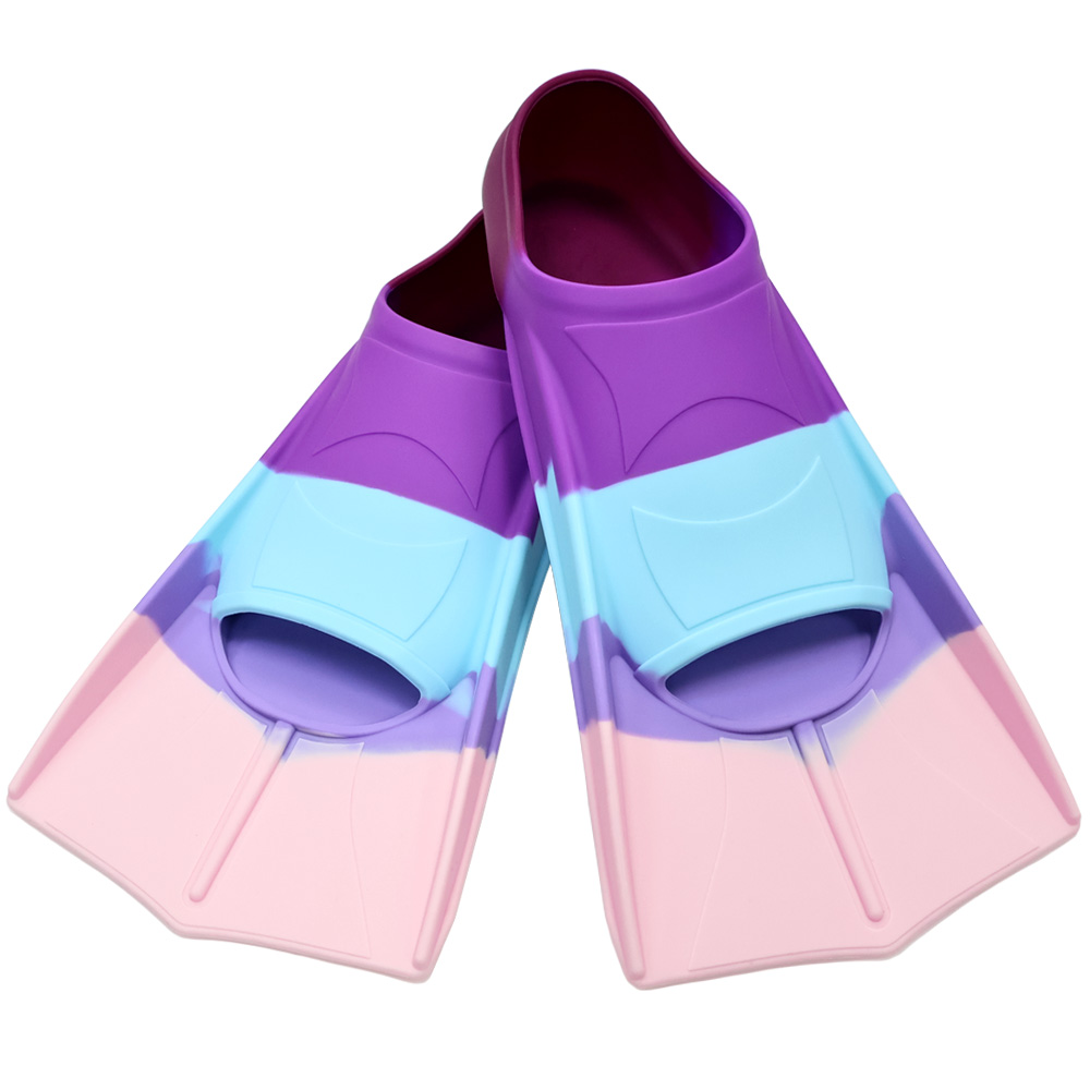 Silicone Fins Swim Training Snorkel Short Diving Flippers Frog Shoes Men Women Breaststroke Freesnorkel Swimming