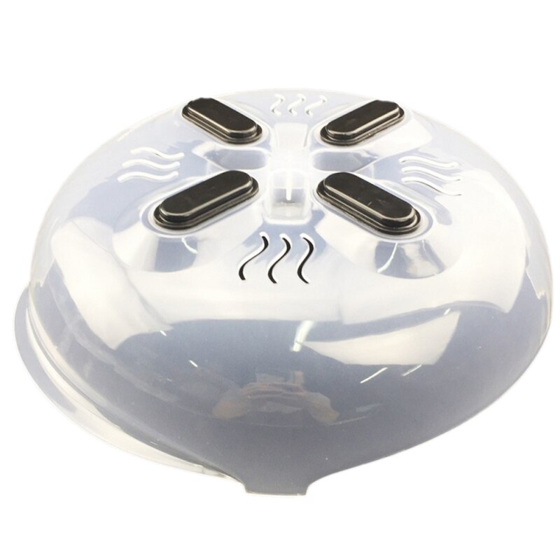 Plastic microwave oven food cover plate ventilation and splash protector transparent cover safe ventilation kitchen tool