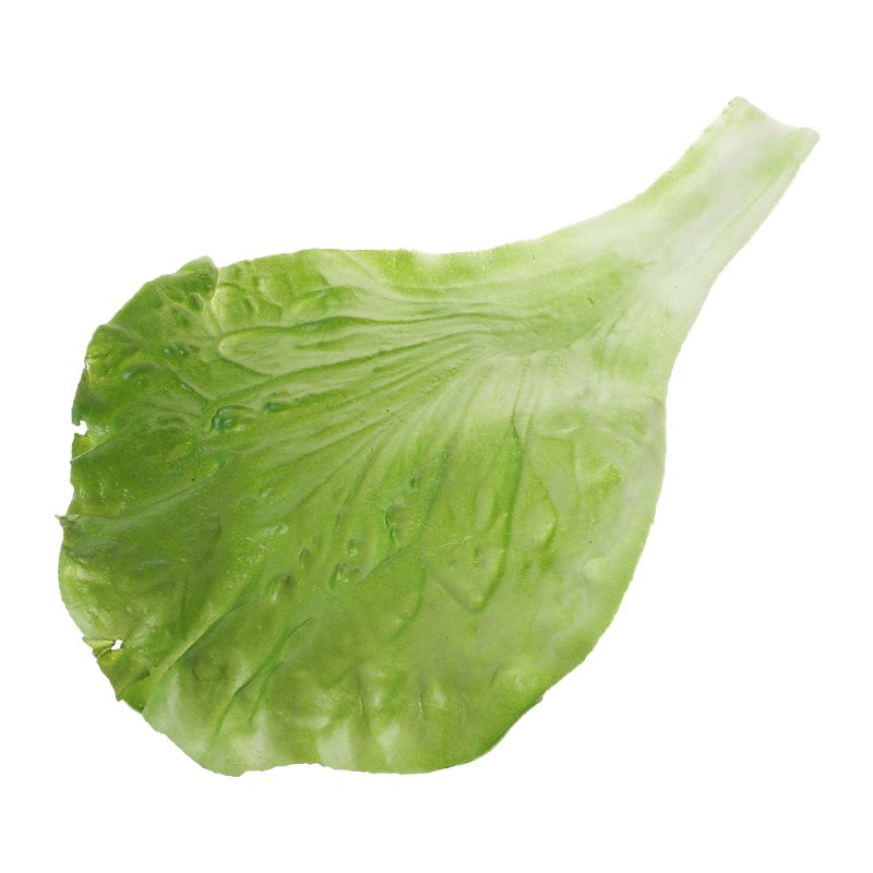 Hojas artificiales de lechuga vegetal, simulación de hojas falsas realistas para decoración de en casa, Festival de cocina