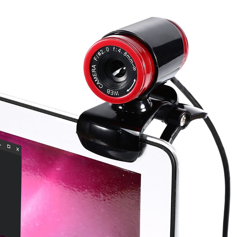 USB Webcamera 360 Degrees Digital Video Webcam with Microphone Clip CMOS Image for Computer PC Desktop Laptop TV Box