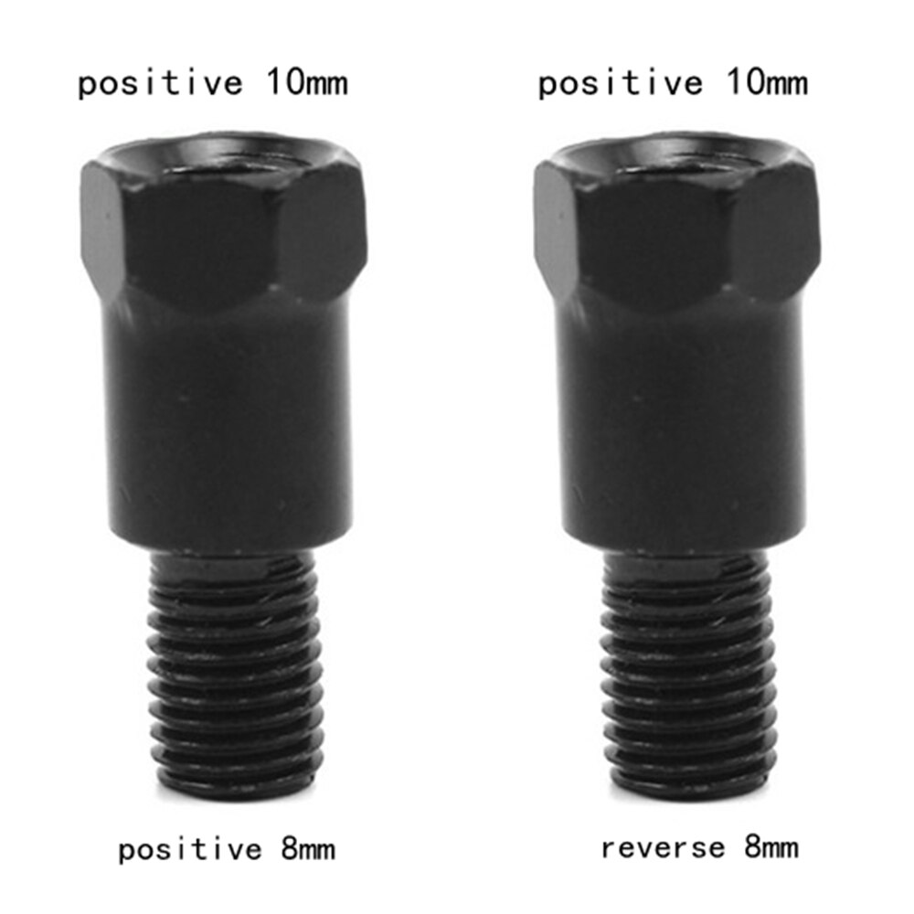 Motorcycle Rearview Mirrors Adapters M10 10MM M8 8MM Right Left Hand Thread Clockwise Anti-clock Conversion Bolt Screws: M10-M8(RR and RL)