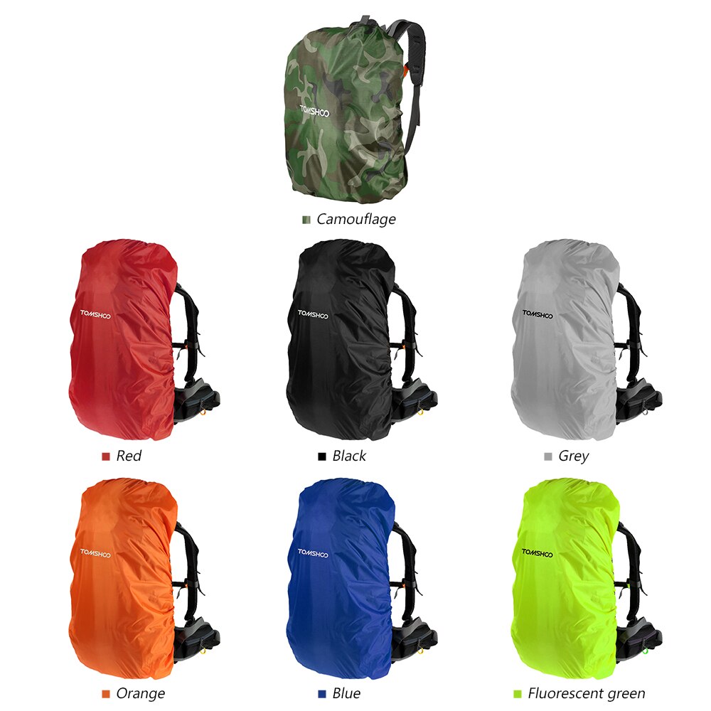TOMSHOO-mochila impermeable reflectante de 40L-50L, resistente a la lluvia, para exteriores, senderismo, Camping y viajes