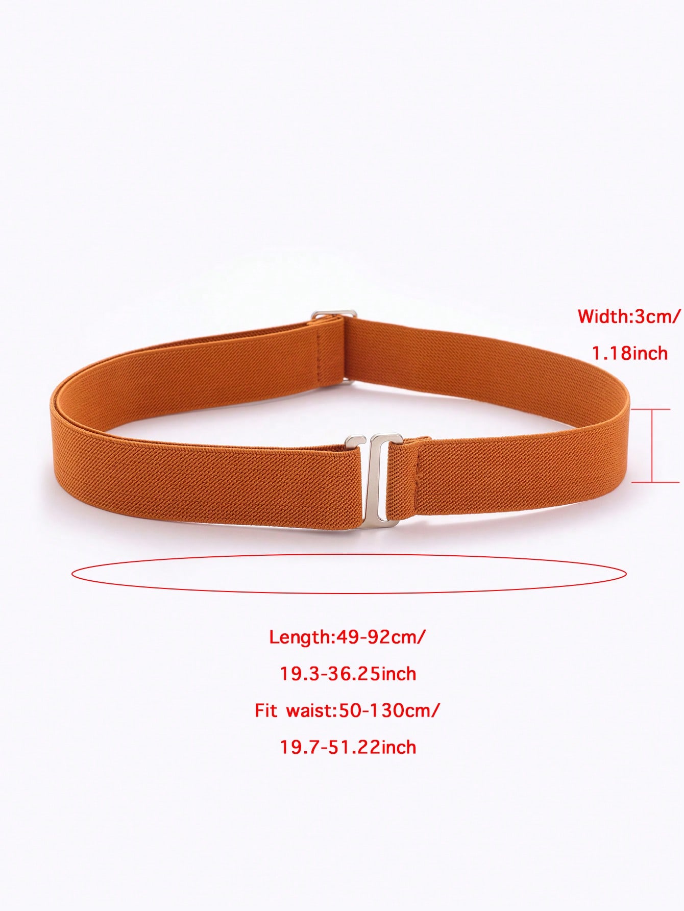 1pc elastische, comfortabele en verstelbare antislipbroekriem voor dames, past op de meeste maten