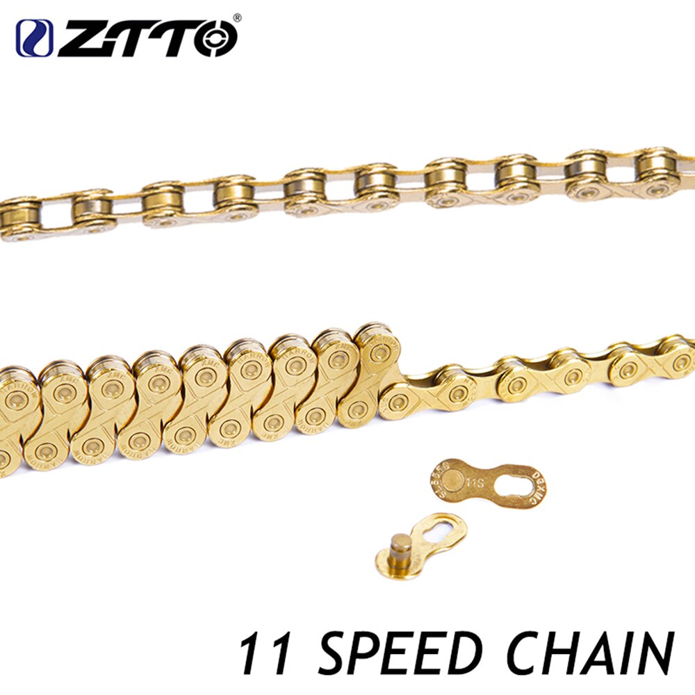 11 s 22 s 33 s 11 Speed MTB Mountainbike Road Fiets Onderdelen Duurzaam Goud Gouden ketting voor Onderdelen K7 Systeem ZTTO