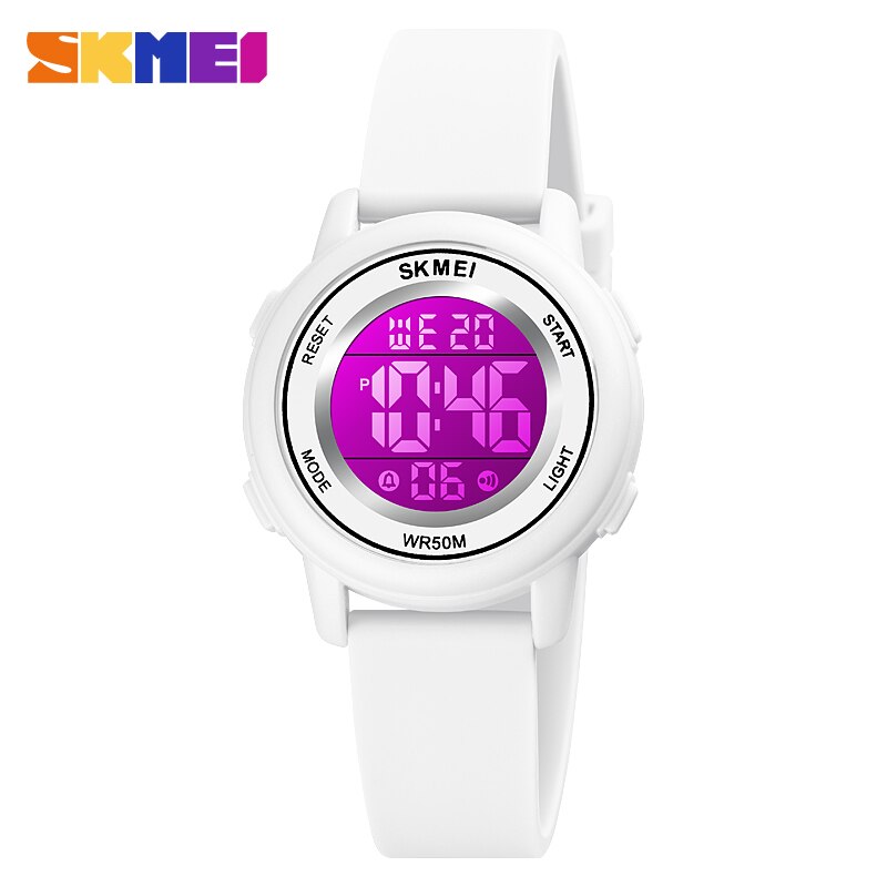 SKMEI LED Licht Digitale Kinder Sport Uhren Stoppuhr Kalender Uhr 5Bar Wasserdichte Kinder Armbanduhr Für Jungen Mädchen: Bronze