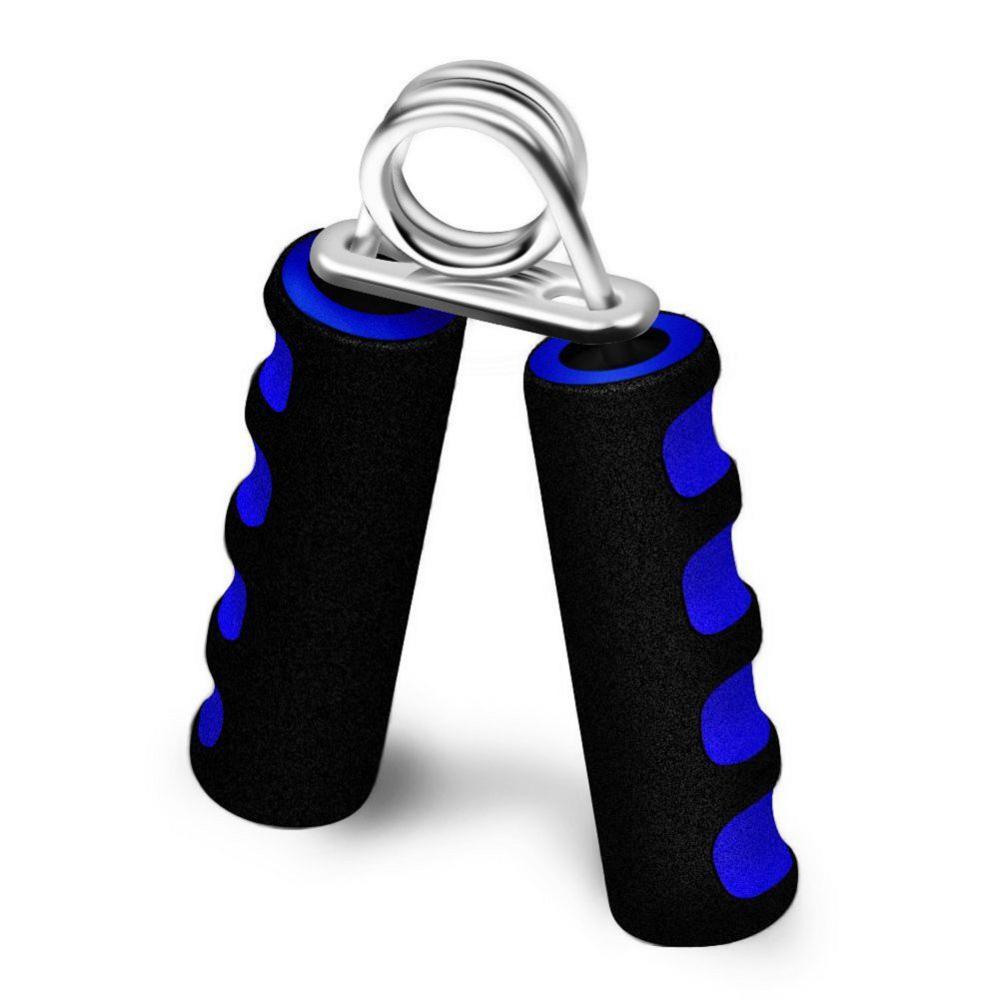 25KG Portable Fitness Foam Hand Gripper Fitness Wrist Strap Power Finger Training Sports Fitness Equipment: Blue