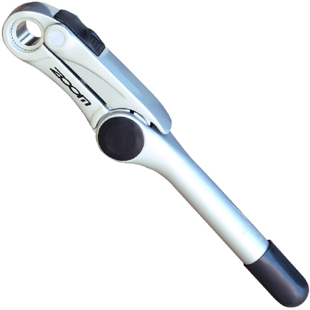 ZOOM MTB Mountain Road Bike Long quill stem 25.4mm fork clamp diameter Quick Release QR adjust hybrid bike Handlebar stem Rise: painted silver