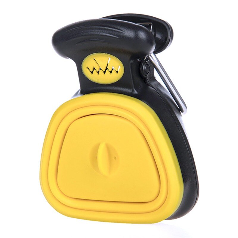 Dog Poop Bag Dispenser Travel Foldable Pooper Scooper Poop Scoop Clean Pick Up Animal Waste Waste Picker Cleaning Pet Products: Yellow / S