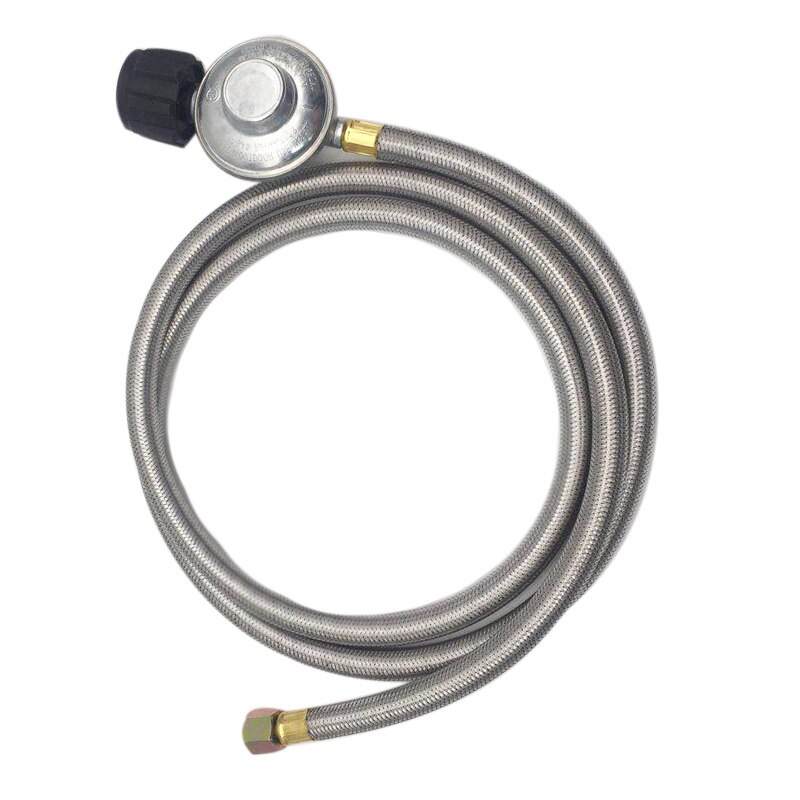 Aarde Ster 6FT Rvs Gevlochten Buis Gas Oven Kachel Vuurkorf Haard Lage Overdrukventiel Fittings