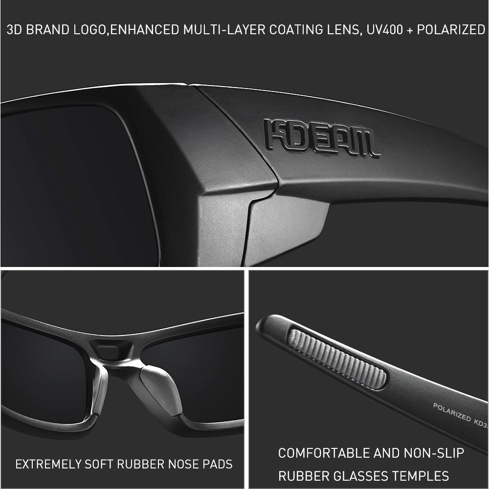 KDEAM Women Polarized Sunglasses Men Outdoor Sports Goggles Beach Fishing Sun Glasses Colorful Shades Eyewear UV400