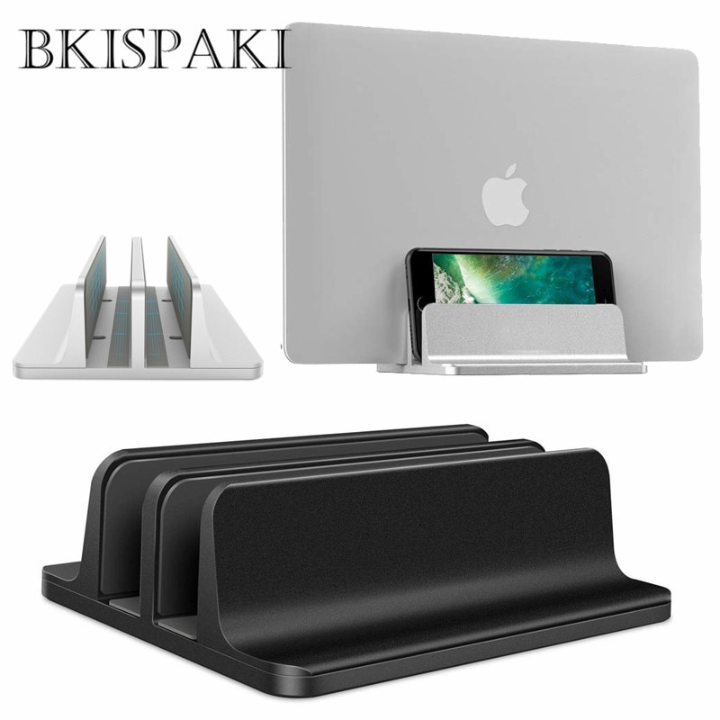 Soporte Vertical de aluminio ajustable para Tablet y Portátil MacBook