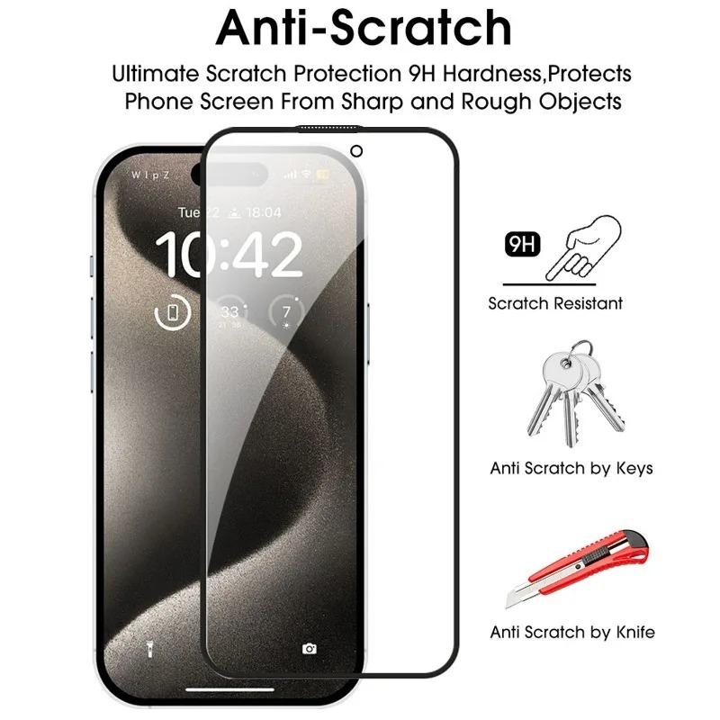 For IPhone 17 Pro Max Privacy Screen Protector Anti-scratch Tempered Glass Easy Install Anti-peep Protective Film for IPhone17