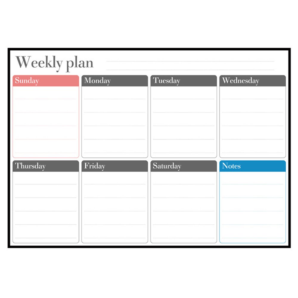 Simple Magnetic Dry Erased Refrigerator Whiteboard Kitchen Fridge Calendar Message Boards Student Kids Monthly Planner Boards: 16