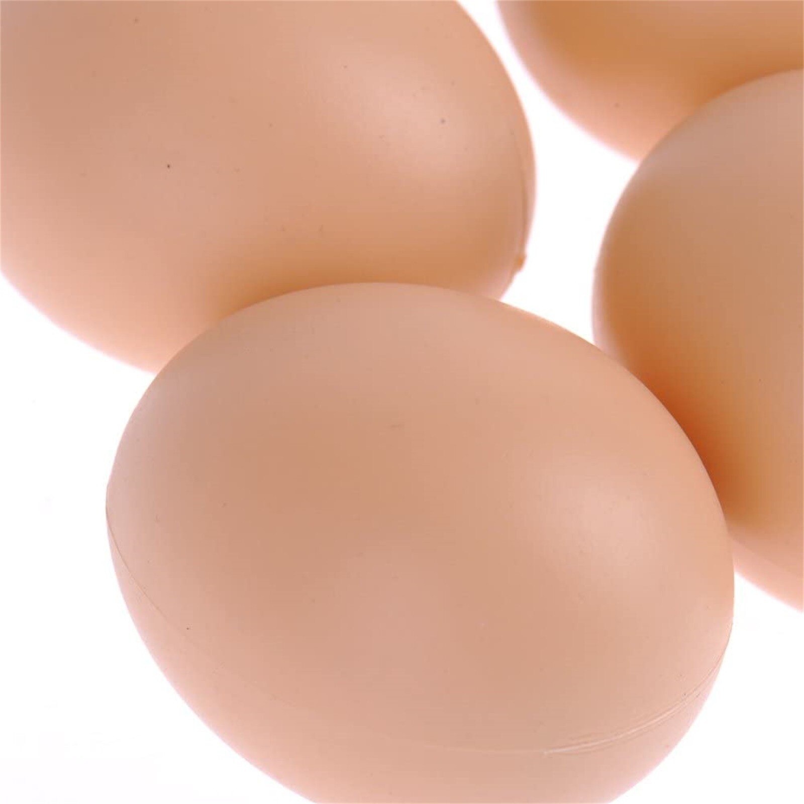 6 PIÈCES Oeuf À Couver Volaille Trappe Reproduction Simulation Faux En Plastique Artificiel Oeufs PEINTURE À LA MAIN Oeuf Plastique Aide Pondre Poule