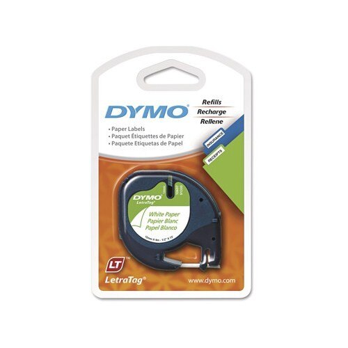 Dymo Tape Laat. Papier 12Mm X 4M Wit 721510 59421