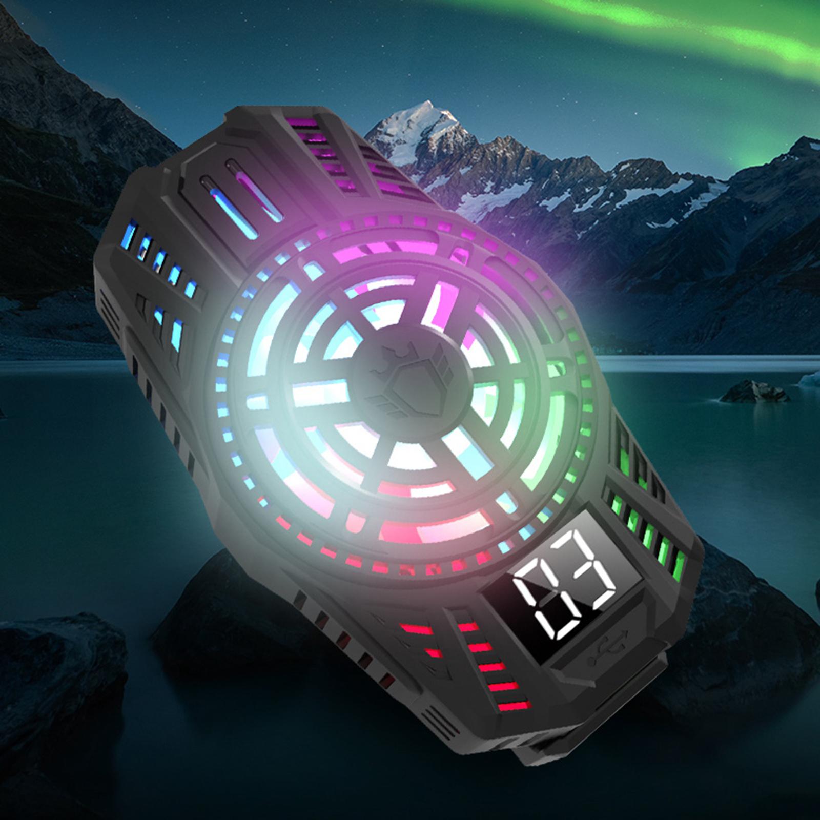 Telefon wentylator chłodnicy szybkie chłodzenie dla 4.5-6.7 calowy telefon z Light Turbo uniwersalny wentylator chłodnicy telefonu dla większości telefonów