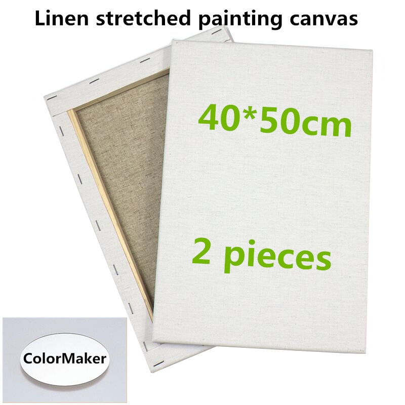 40x50 cm Wit leeg canvas uitgerekt canvas met houten frame