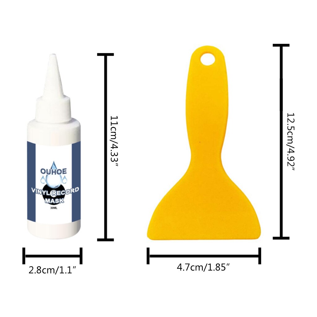 30ml Vinyl Record Cleaner Player Record Turntable Cleaning Agent Cleaner Dust Remover Accessories Kit