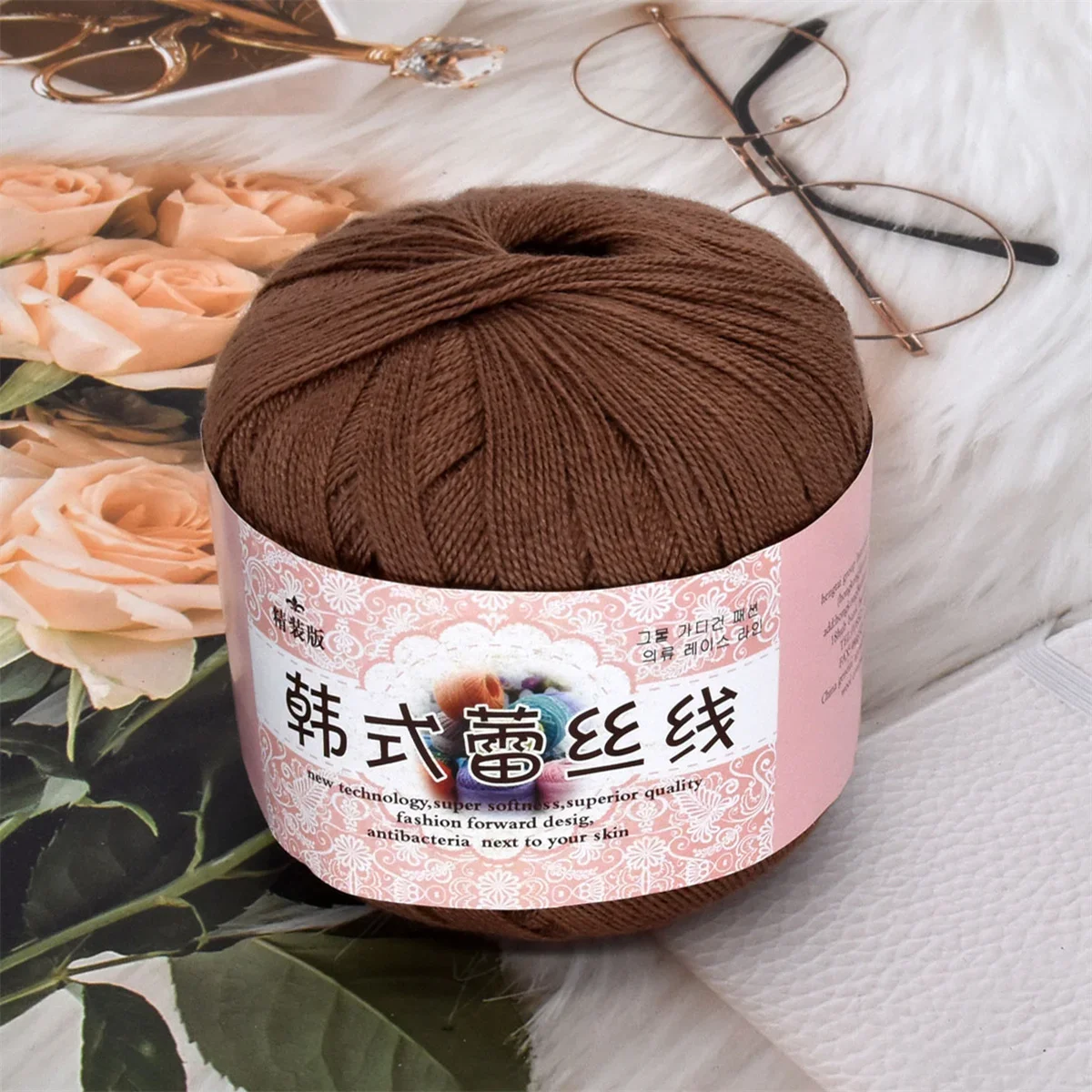 Fil de dentelle 100% coton au Crochet, broderie 8 #, pour le tricot à la main, 10 pièces,: 25