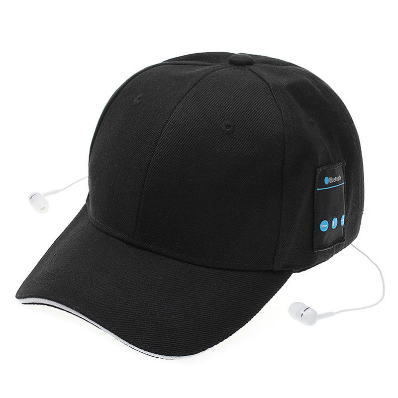 Trådløs bluetooth sports baseball cap smart hat musik hovedtelefon højttaler håndfri med mikrofon til iphone 7 plus samsung  s7 h7jp