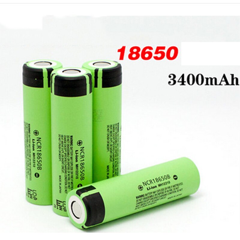 Originalt oppladbart batteri ncr 18650 3.7v 3400 mah + eu lader li-ion oppladbare batterier ncr 18650b batteri