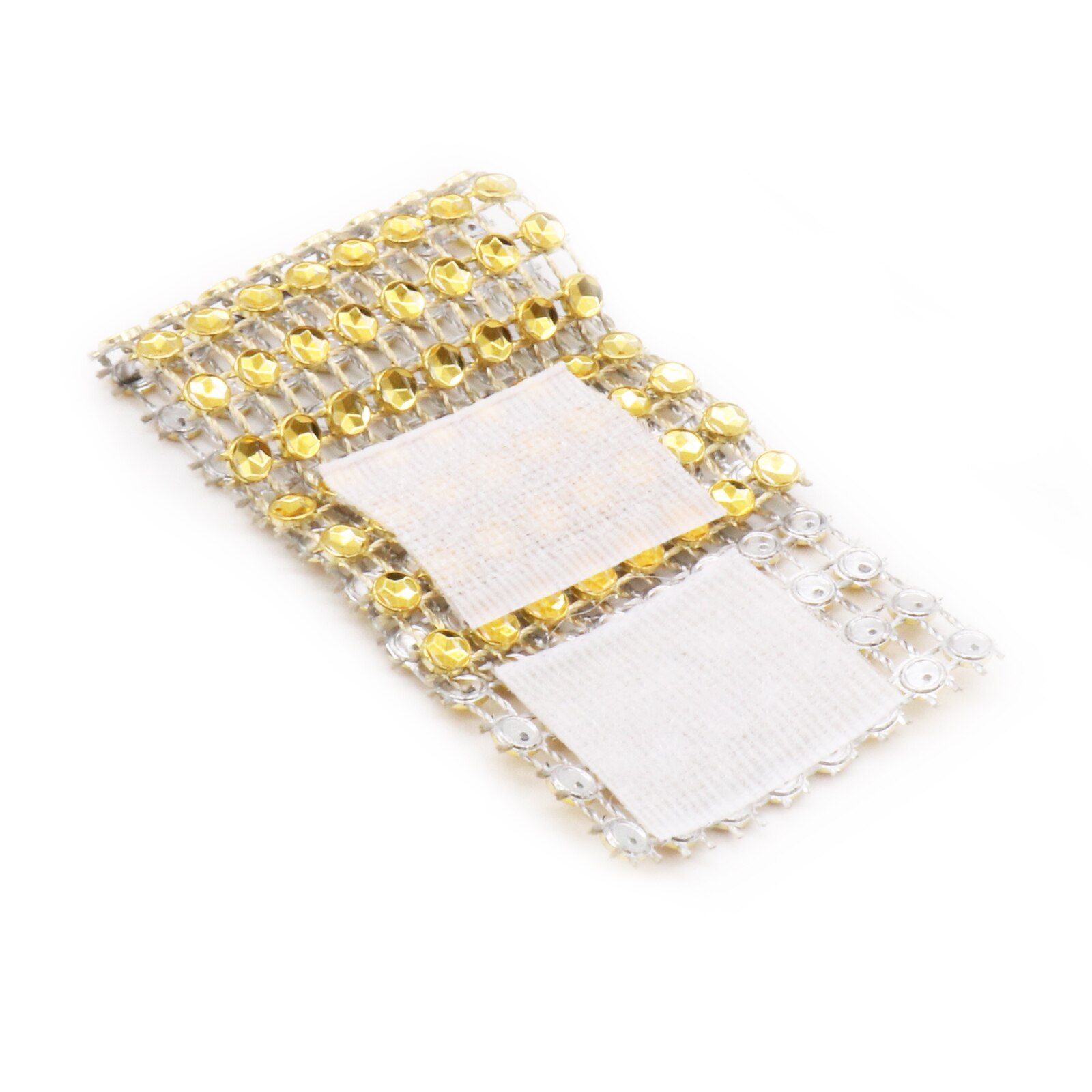 1 stk 34 x 15cm glitrende sølv guld pailletter stol sash bore krave spænde gør det selv bryllup banket hotel fest lycra stol bånd levering: 1 stk spænde guld