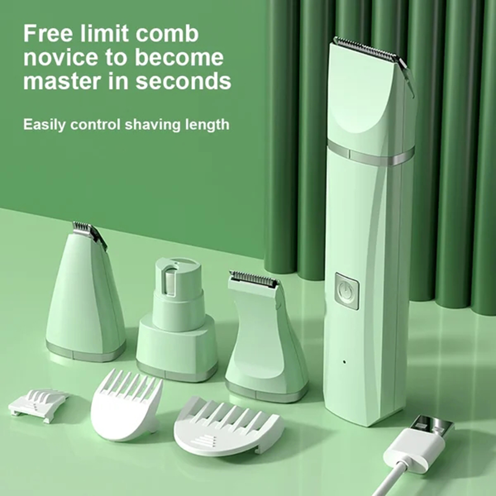 Professionele 4-in-1 Elektrische Pet Grooming Tool Set Hond Tondeuse USB Oplaadbare Huisdieren Kapsel Trimmer Scheerapparaat katten Levert