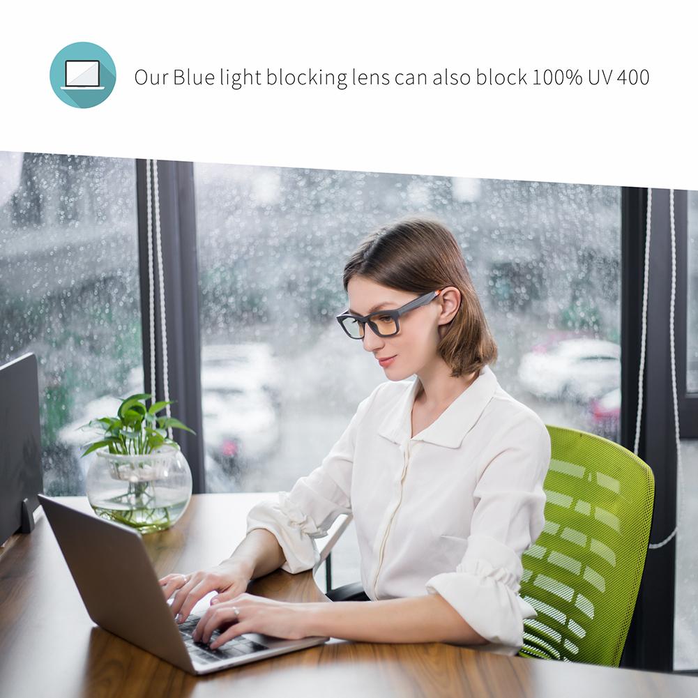 K1 Smart Wireless Bluetooth Headset Glasses USB Car Sports Anti-Blu-ray Earphones Built-in Speaker No Bone Conduction Headphones