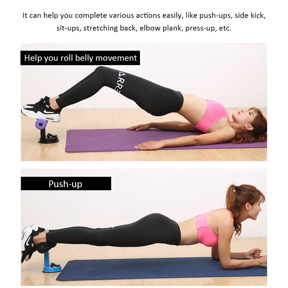 Abdominal træner kvinder mænd sit-up træner tynd kropsfedtforbrænding mave træner stærk sug motion fitness udstyr