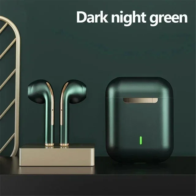 Original J18 TWS Bluetooth Headphones Stereo True Wireless Headset Earbuds In Ear Handsfree Earphones Buds For Mobile Phone: green