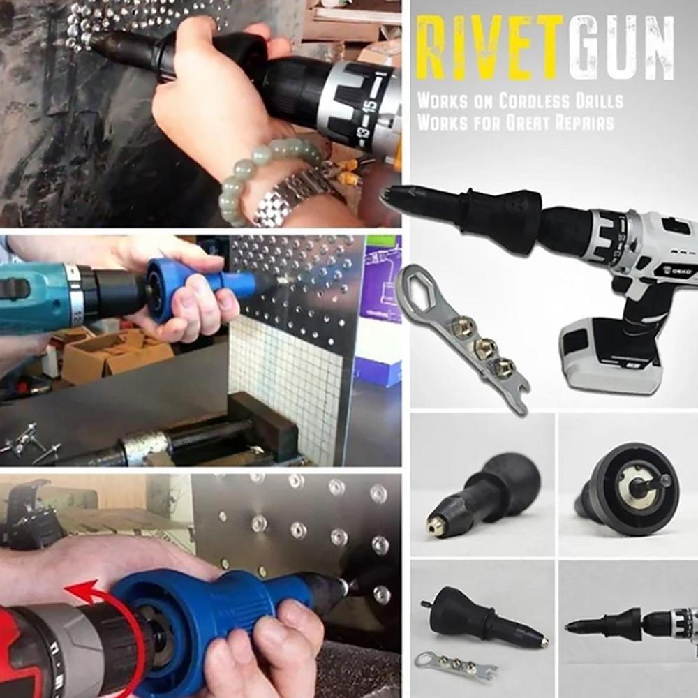 Electric Rivet Gun Turning Joint Pull Rivet Gun Nu... Grandado