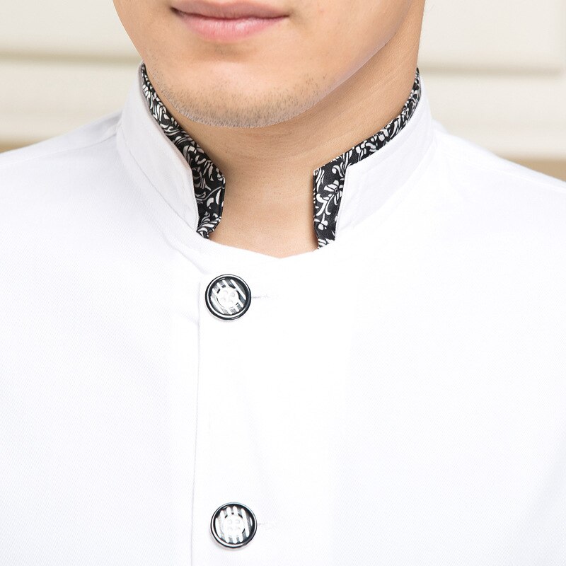 Chef Costume Food Beverage Hotel Dedicated Short Sleeve Kitchen Casual Cook Cooking Uniforms #7435