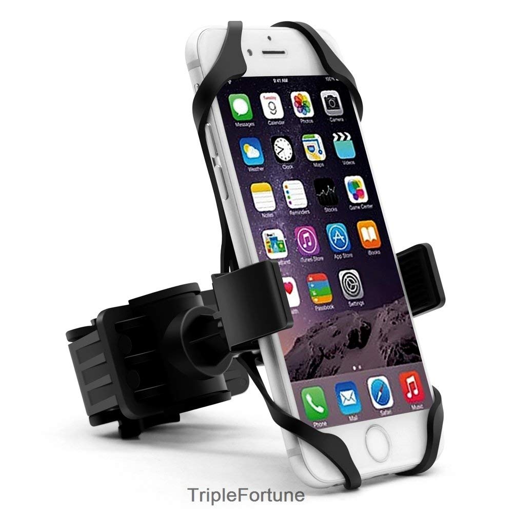 Univerola bicicletta & Moto Supporto Del Telefono per il iPhone Xs Samsung galassia Universale Supporto Del Supporto Del Manubrio per ATV GPS Biicycle: nero