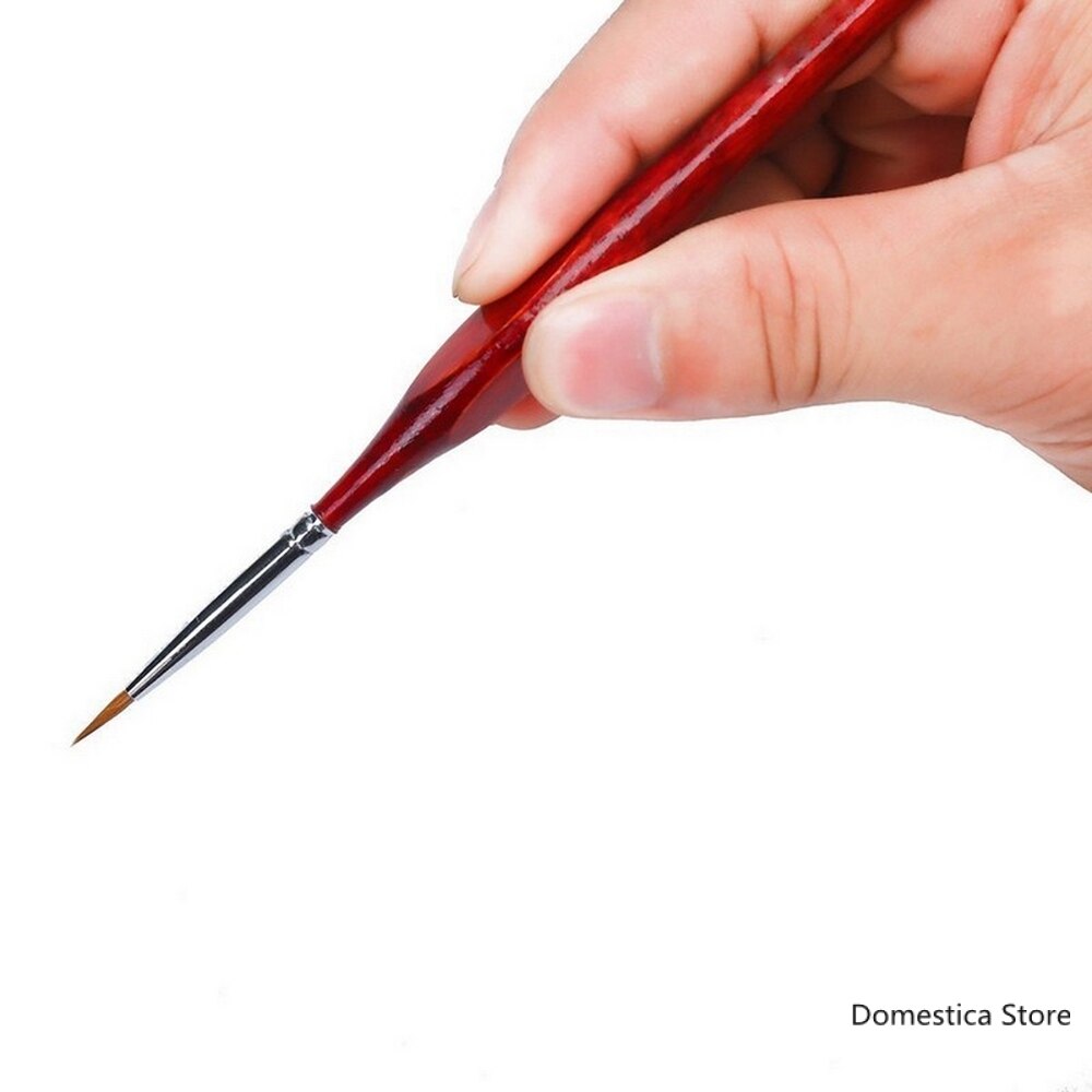 6PCS Pro Artist Miniature Paint Brush Set 000, 00, 0, 1, 2, 3 Art Model Maker Painting Brushes Art Supplies