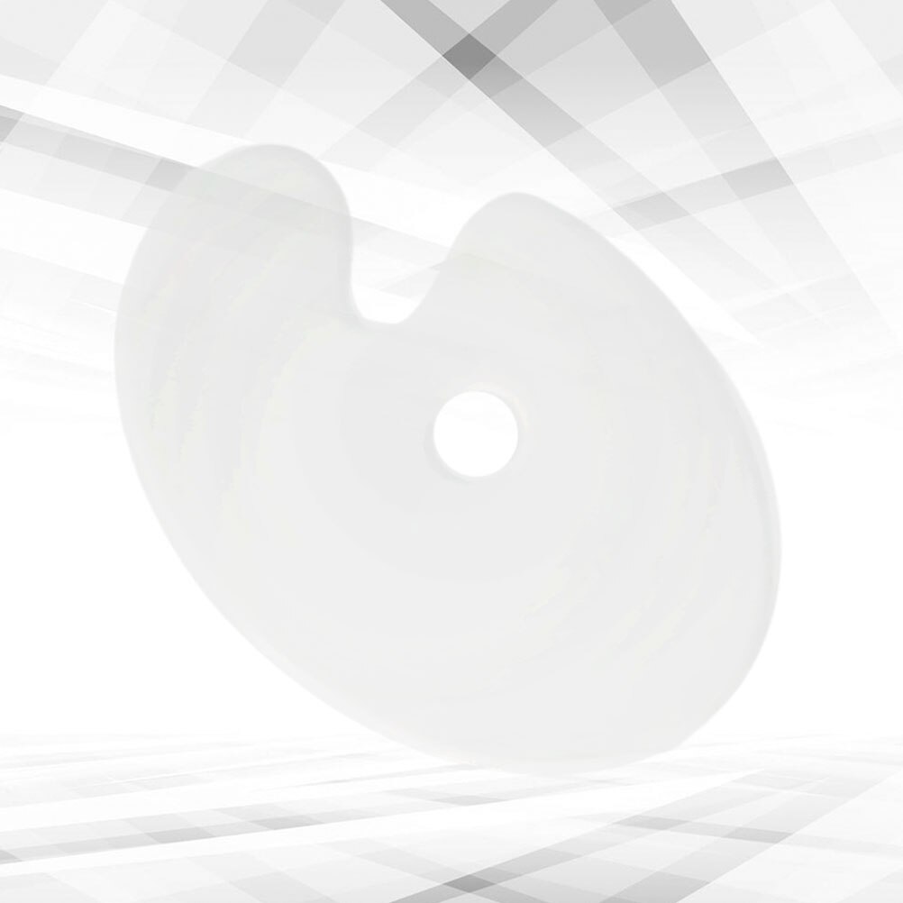 Clear Acrylic Paint Palette Transparent Art Palette Elliptical Palette for DIY Art Craft Painting