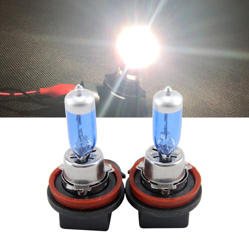 2pcs H11 Halogeenlamp PGJ19-2 6500K Auto Moto Lampen 55W Auto Head Light Lamp u20 6500K halogeen Koplamp Lamp-Dimlicht