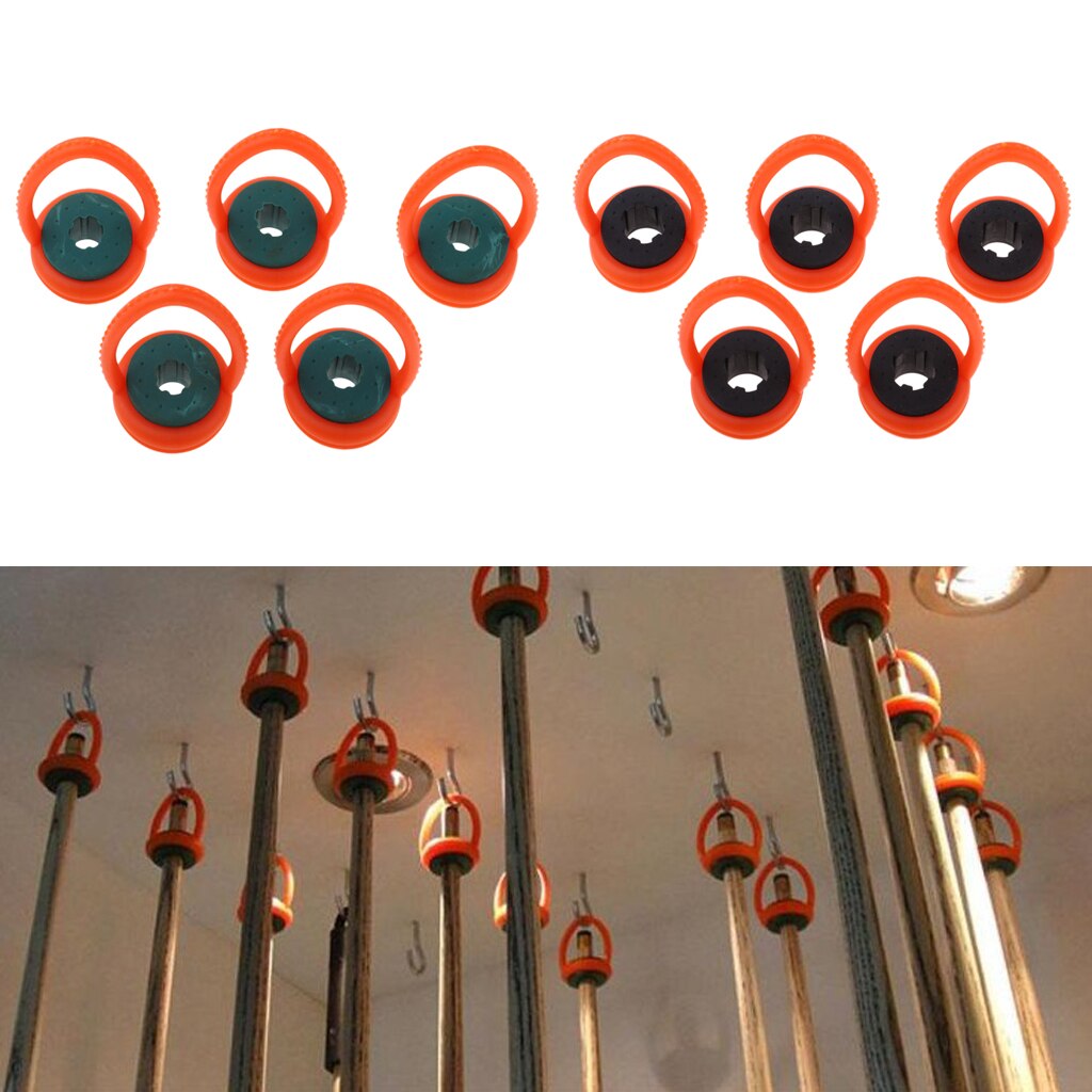 Pieces of 5 Rubber Snooker Billiard Pool Cue Rack Boom Hanger Organizer Tool Kit