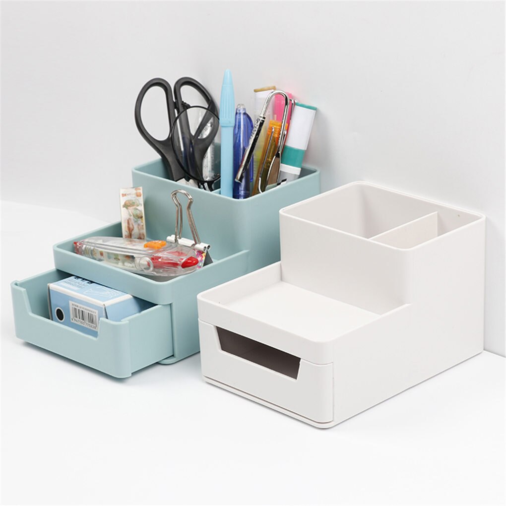 A4 Paper Organizer Document Pen Case Office Table Desk Storage Superposition Filling File Box Plastic A4 Size Storage B