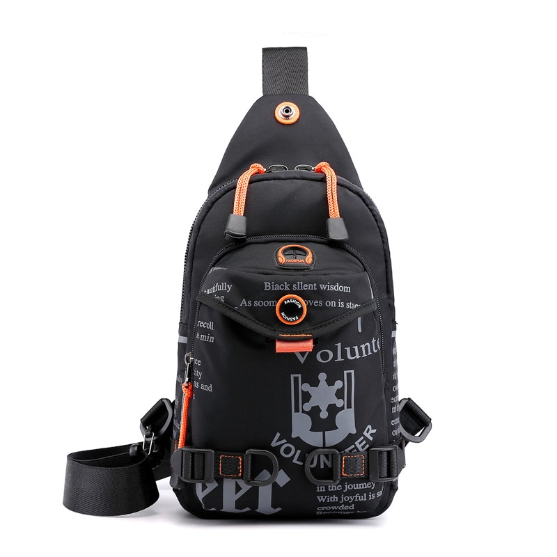 Nylon Men Chest Bag Rucksack Casual Travel Motorcycle Riding Knapsack Cross Body Bags Male Brand Shoulder Bags