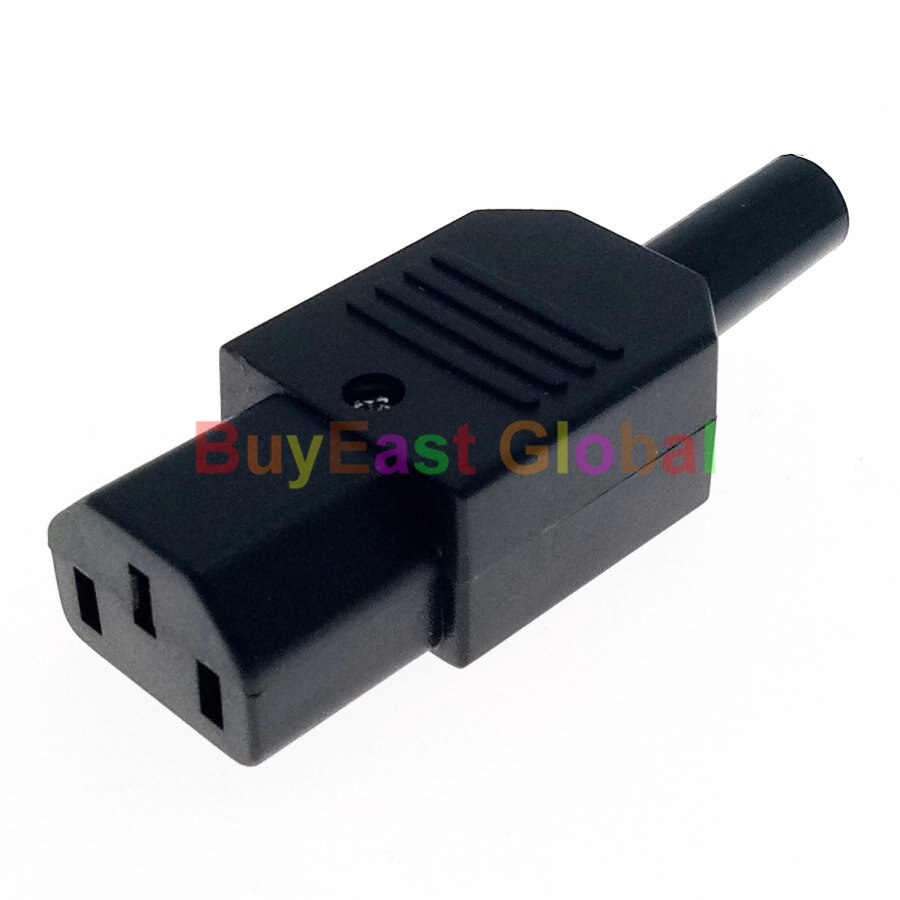 IEC C14 Male Plug, C13 Female Receptacle Rewireable PDU PSU Connector AC100~250V 10A