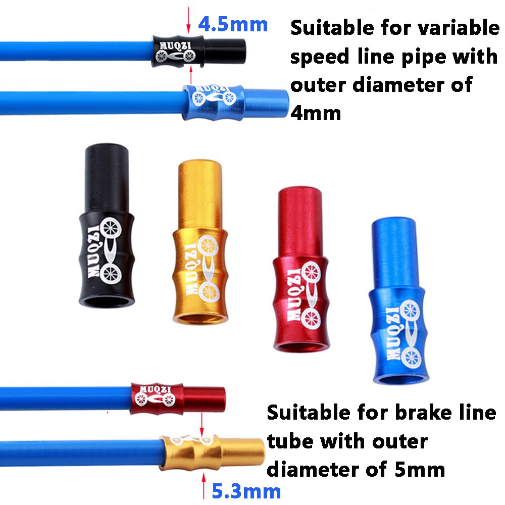 10 stk motorsykling tilbehør mtb terrengsykkel metall aluminiumslegering metalltråd caps sykkel deler bremseledning lokk kabel ledning deksel