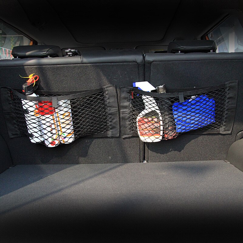 ZK30 Automotive Interior Car Velcro Net Pocket Trunk Stick Car Fixed Net Storage Bag General-Purpose Car Storage Bag