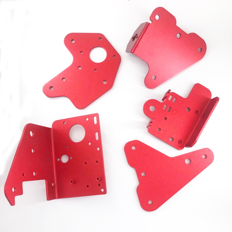 3D Printer Extruder Back Plate + X Motor Front & Back Plaat + Z-As 2.5Mm & 3.0mm Blok Plaat Kit Voor CR-10S Pro CR-10 Max