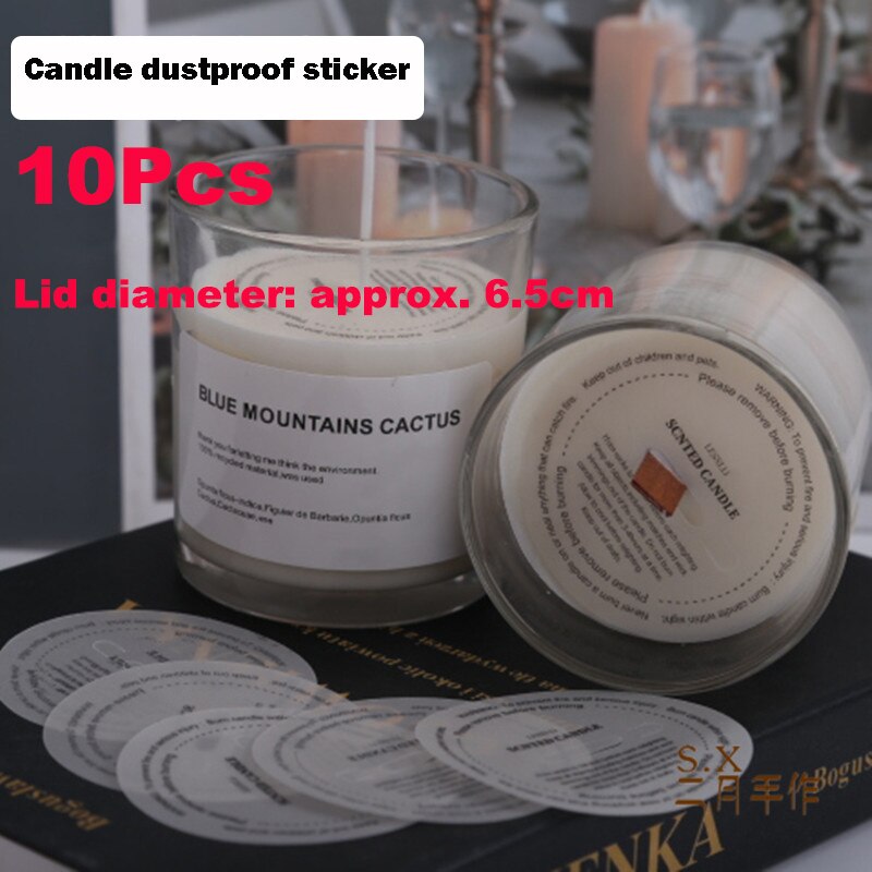 Tapas antipolvo para velas, protectores de goteo desechables de papel, tapa de pestaña para manualidades, protección para fabricación de velas, vigilia, servicio de Iglesia, 100 piezas: 10Pcs 6.5CM