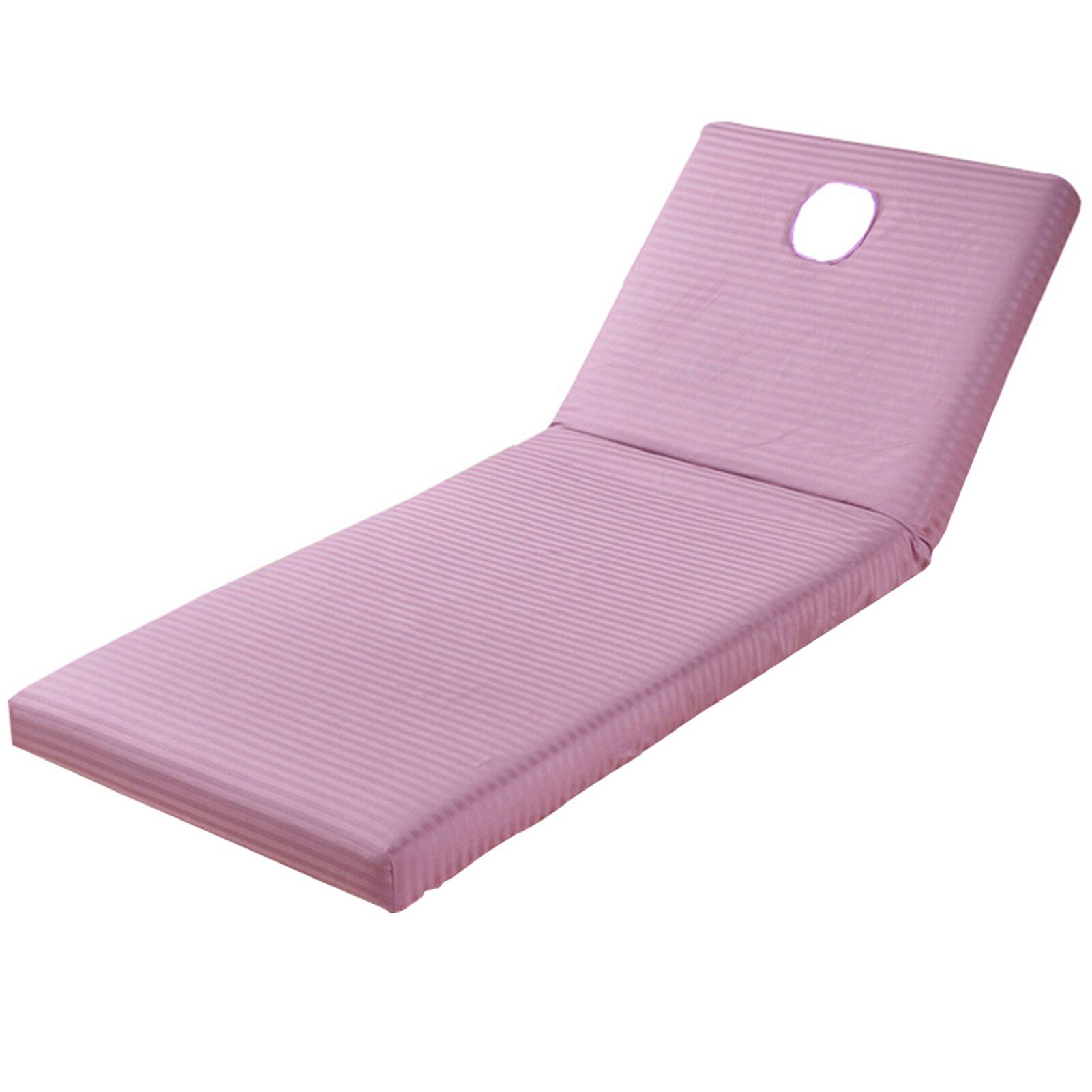 Non Slip With Face Hole Elastic Dustproof Bedding Table Sheet Cotton Blend Spa Salon Massage Bed Cover Soft Full Wrap: Purple