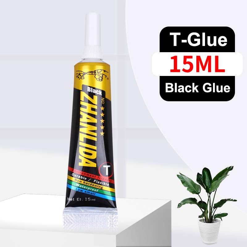 Waterproof Black Glue Phone Contact Epoxy Resin Adhesive Textile Leather Crystals Clothes Plastic Sealant T9000 15ml 50ml 110ml: other