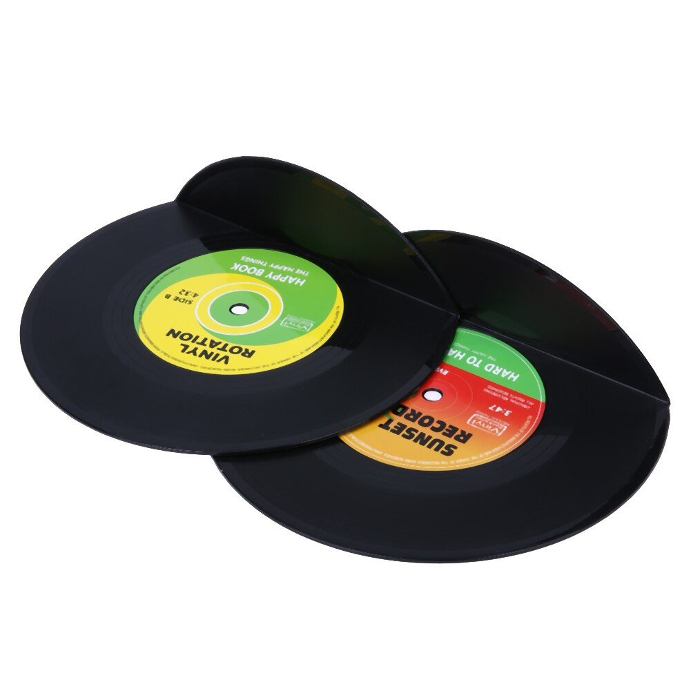 1einstellen/2 Stück Neuheiten retro Rekord Buchstützen/Vinyl Buchstützen