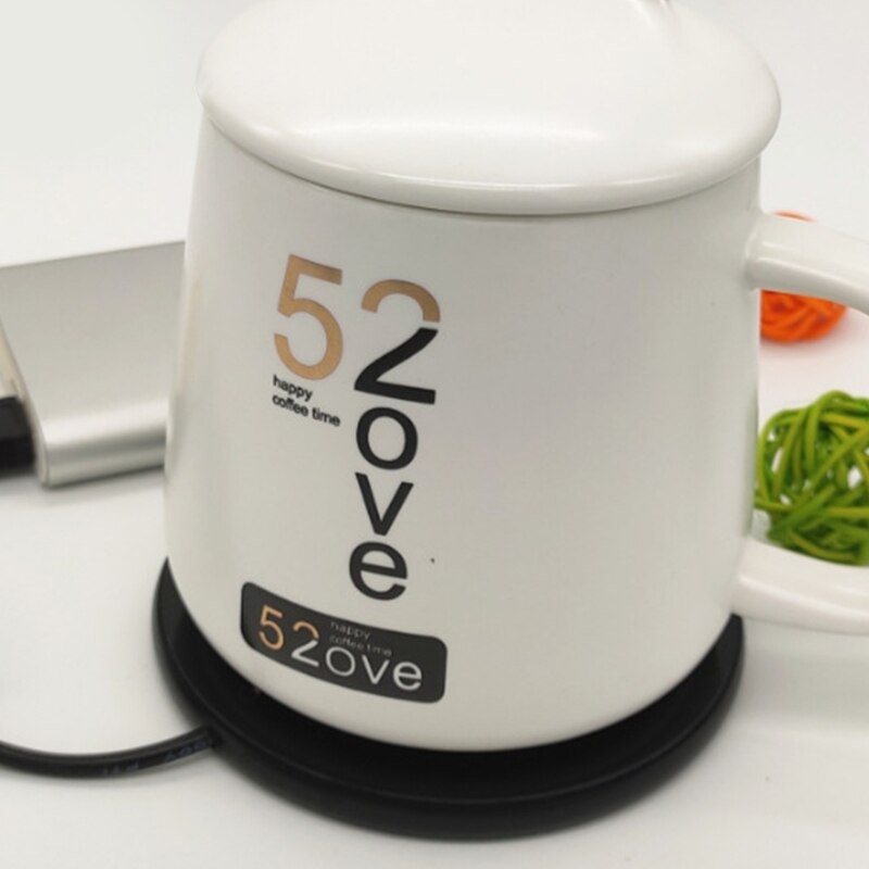 55℃ Thermostatic Mug Warmer With Indicator Light And Switch USB Smart Cup Heater Tea Makers Heating Coaster