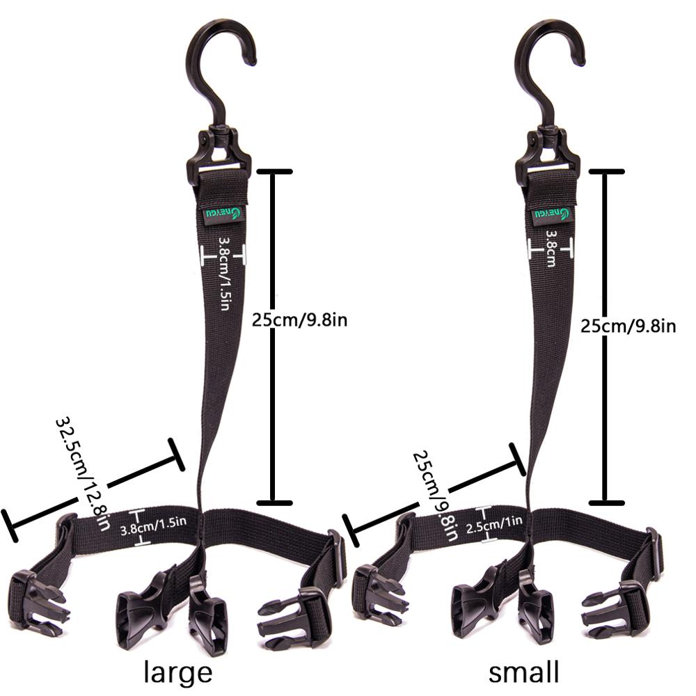HANITE-Botas de pesca ajustables, colgador de Botas de lluvia para secado y almacenamiento, 2 tamaños disponibles