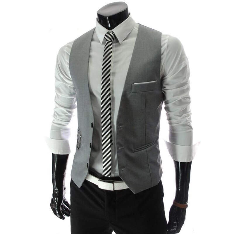 Formale Weste männer schlank Ärmellose Jacke Weste Blazer Männer Weste Colete Ropa hombre Chaleco hombre Anzüge Weste Männer Kleidung